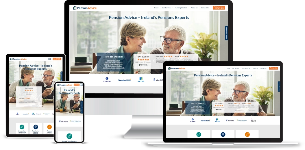 Website design Responsive/Pension advice