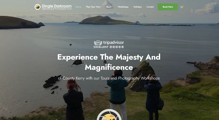 Website design banner/Dingle Darkroom